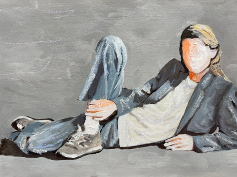 Taking a break  - original - A4   -