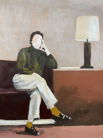 Taking a break  - original - A4  -