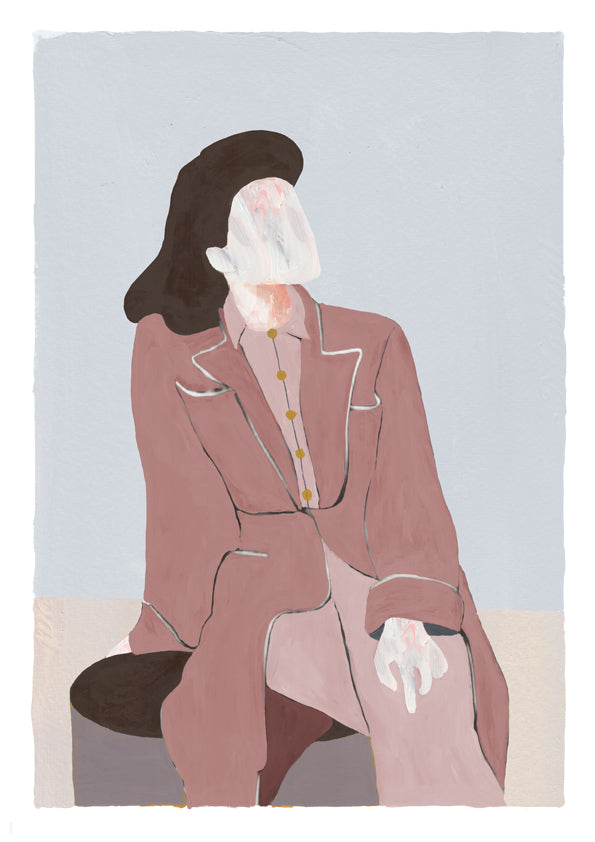 a picture of a woman wearing a suit and tie