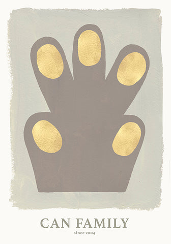 Hand/Paw poster Green 50 x 70