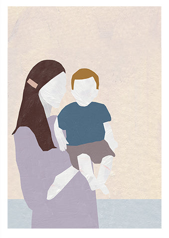 a statue of a man holding a donut