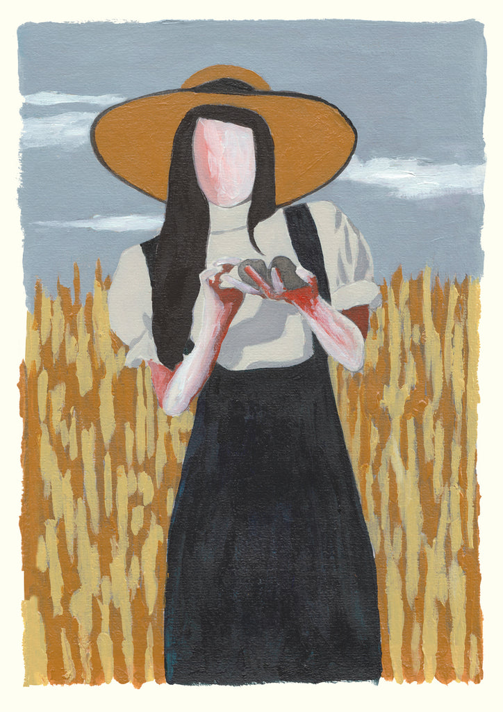 "Cornfield" Taking a break - Outside