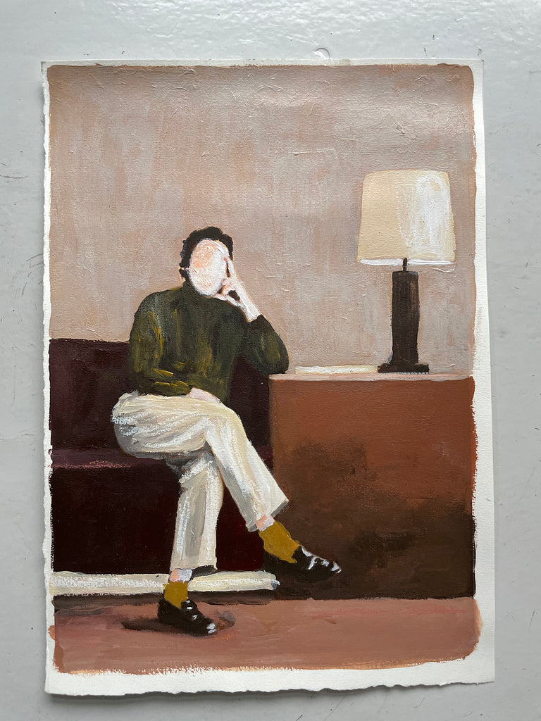 Taking a break  - original - A4  -