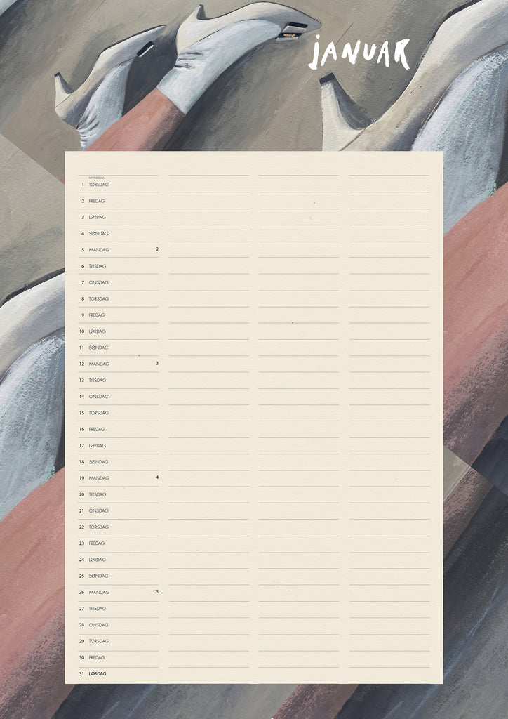 A3, Art Family Calendar 2026