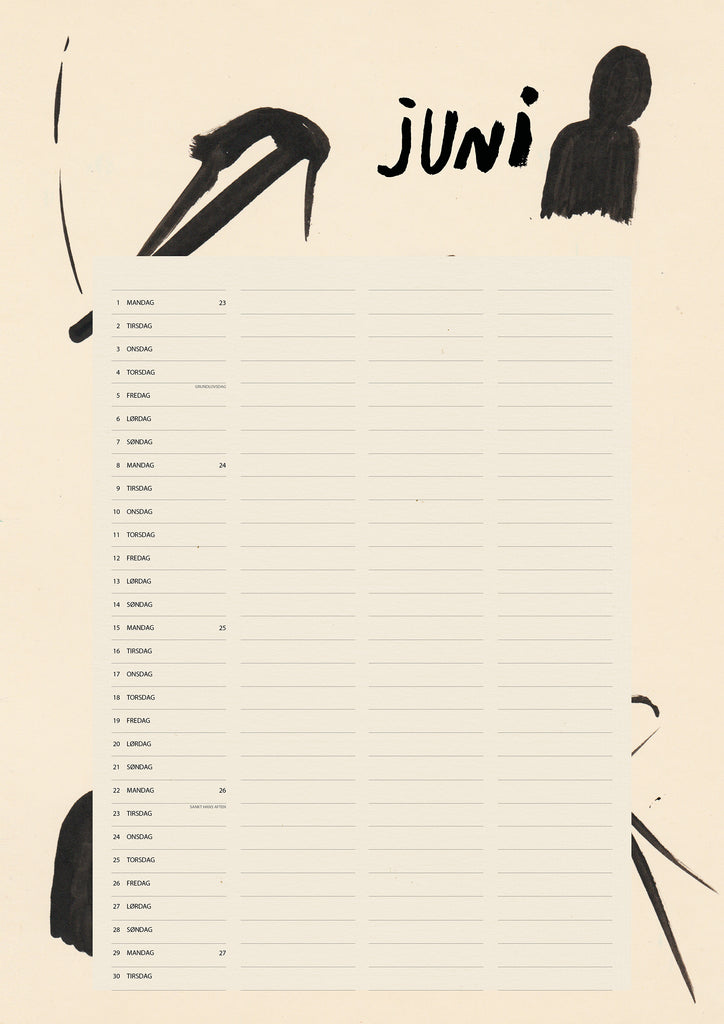 A3, Art Family Calendar 2026