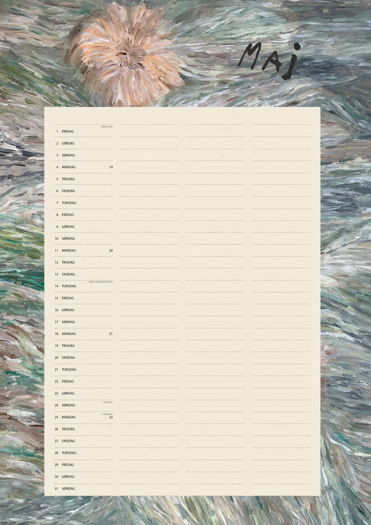 A3, Art Family Calendar 2026