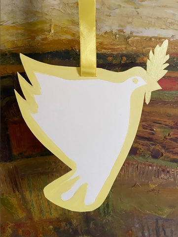 Small Peace dove - light yellow