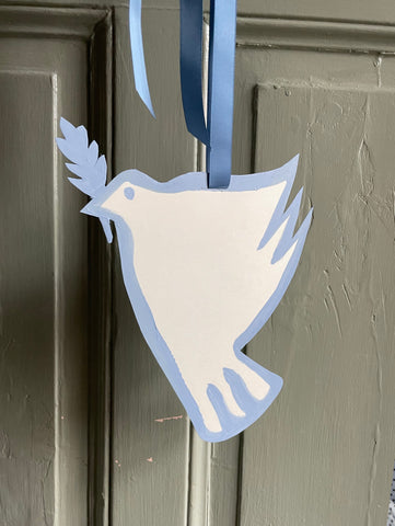 Small Peace dove - light blue