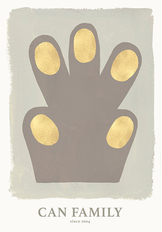 Hand/Paw poster green 70 x 100