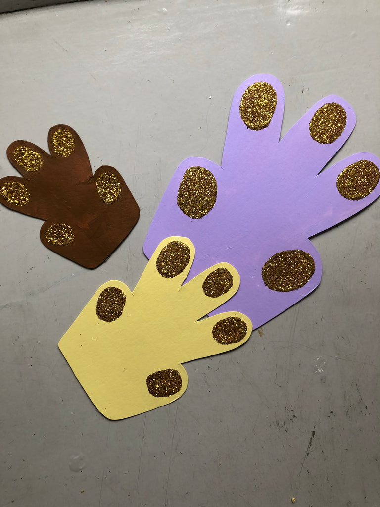 Can Family Cut out’s Hand/Paw Red