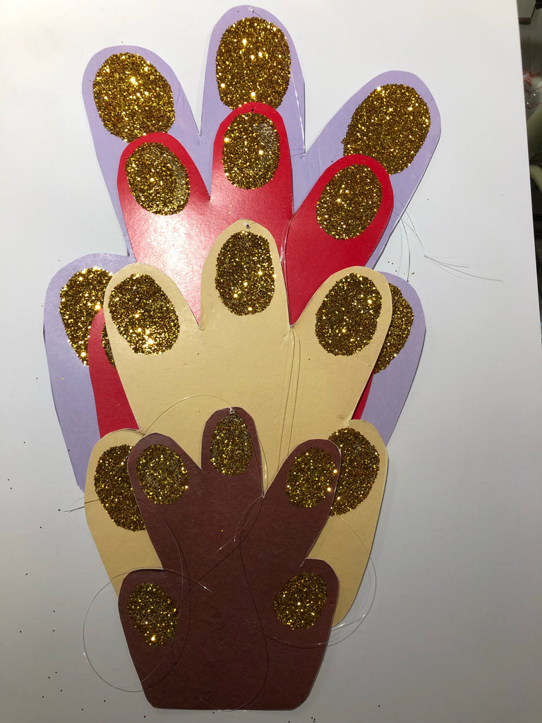 Can Family Cut out’s Hand/Paw Red