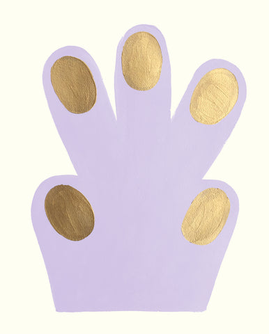 Small Hand / Paw, purple